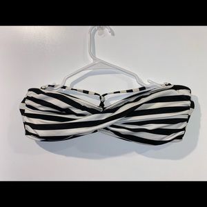 Striped Bandeau Bikini Top